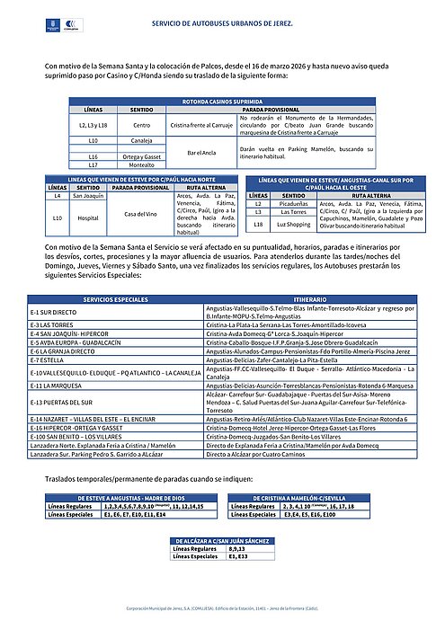 Servicio Especial de Autobuses