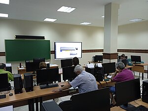 Una de las aulas de El Zagal