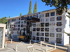 Fotografía del cementerio en la actualidad