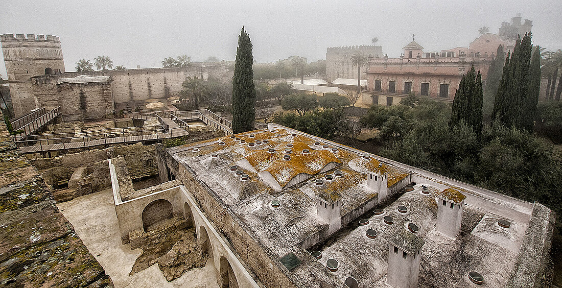 Cubierta de los baños. Foto cedida por Juan Sánchez Ortega -Sortega Fotografía