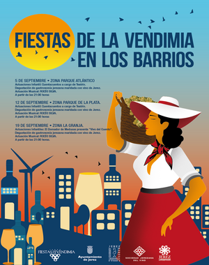 Fiestas de la Vendimia en los barrios de Jerez