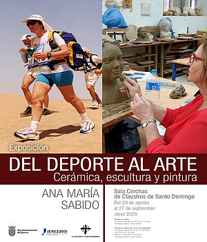 Cartel exposición del Deporte al Arte