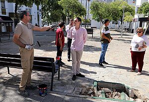 El teniente de alcaldesa Jaime Espinar ha visitado La Granja