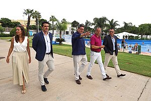 El delegado de Deportes durante la reunión
