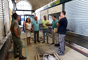 Visita delegados obras plaza abastos