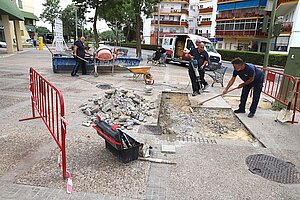 El Ayuntamiento realiza obras de mejora en el Parque Atlántico