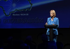 La alcaldesa inaugura el Congreso Evangelista