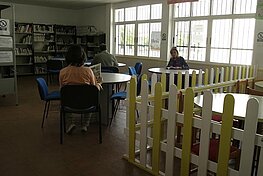 Imagen de la sala de lectura de Nueva Jarilla