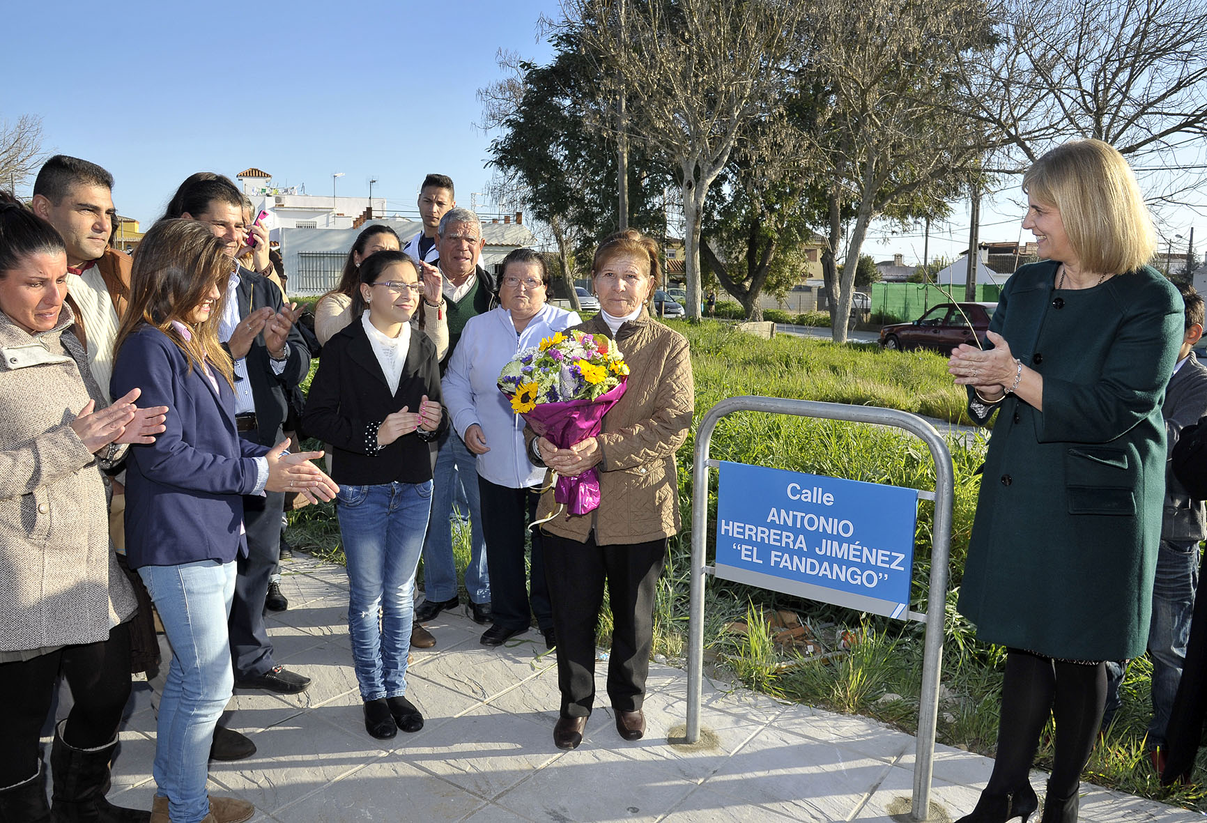 Un momento del homenaje a Antonio Herrera