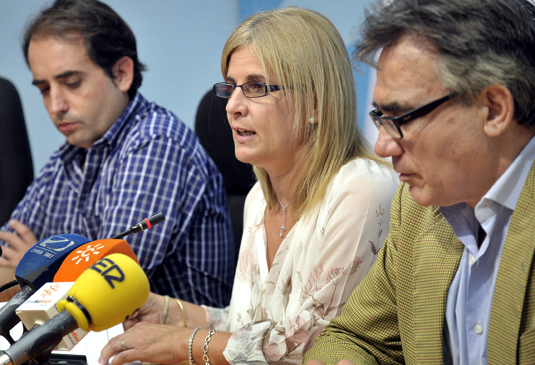La alcaldesa, en la rueda de prensa