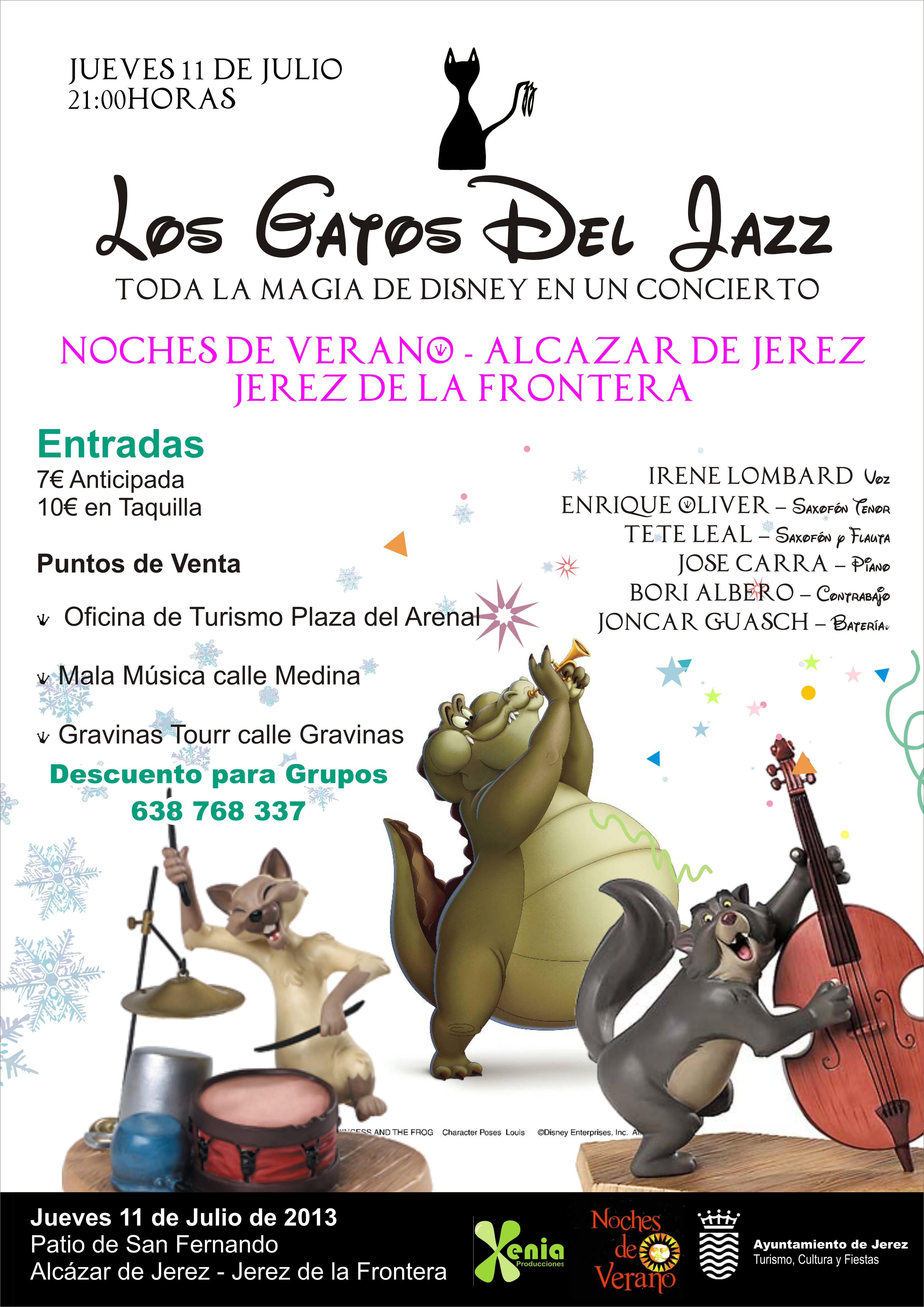 Cartel de "Los gatos del jazz"