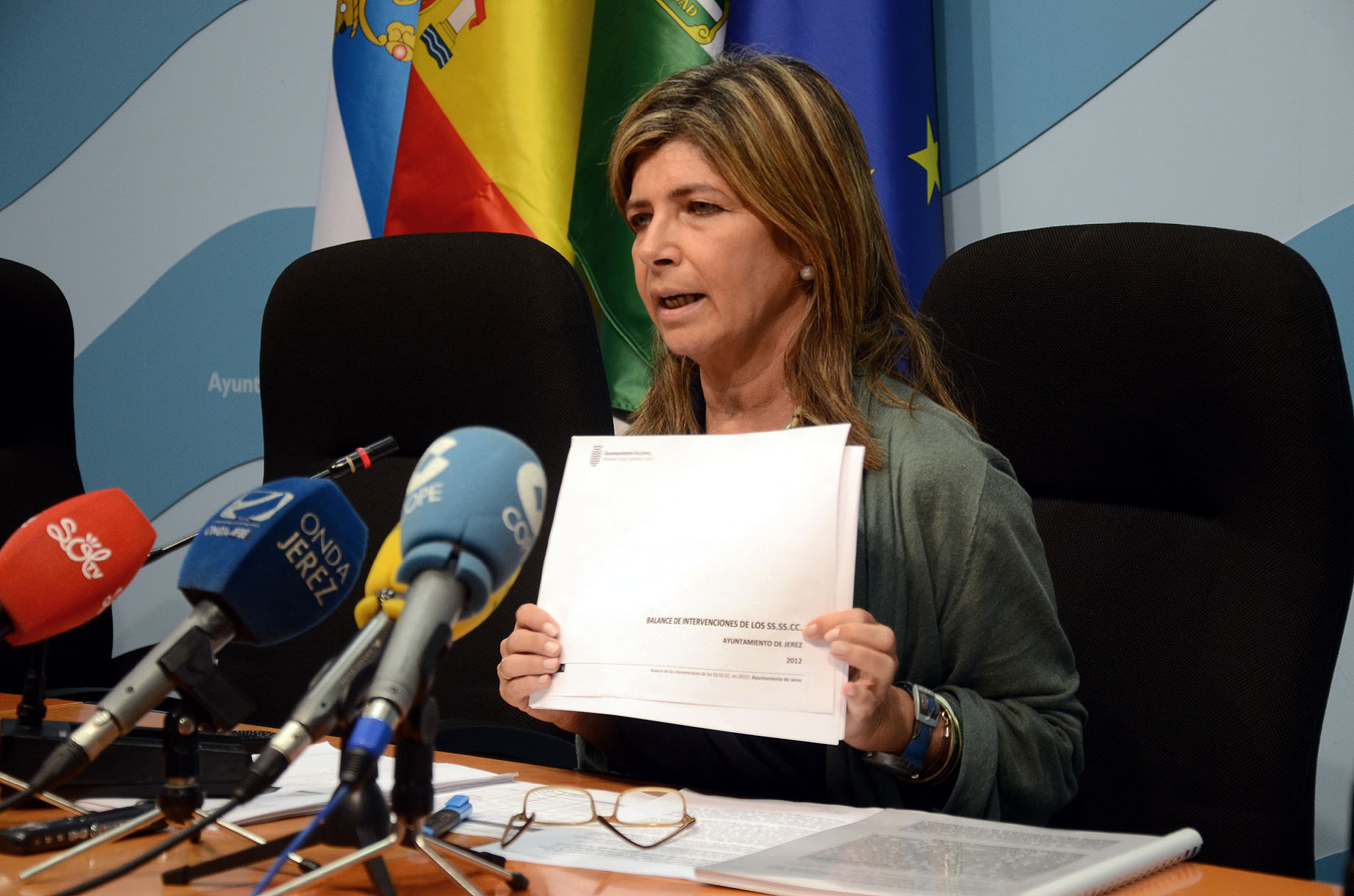 Isabel Paredes, durante la rueda de prensa