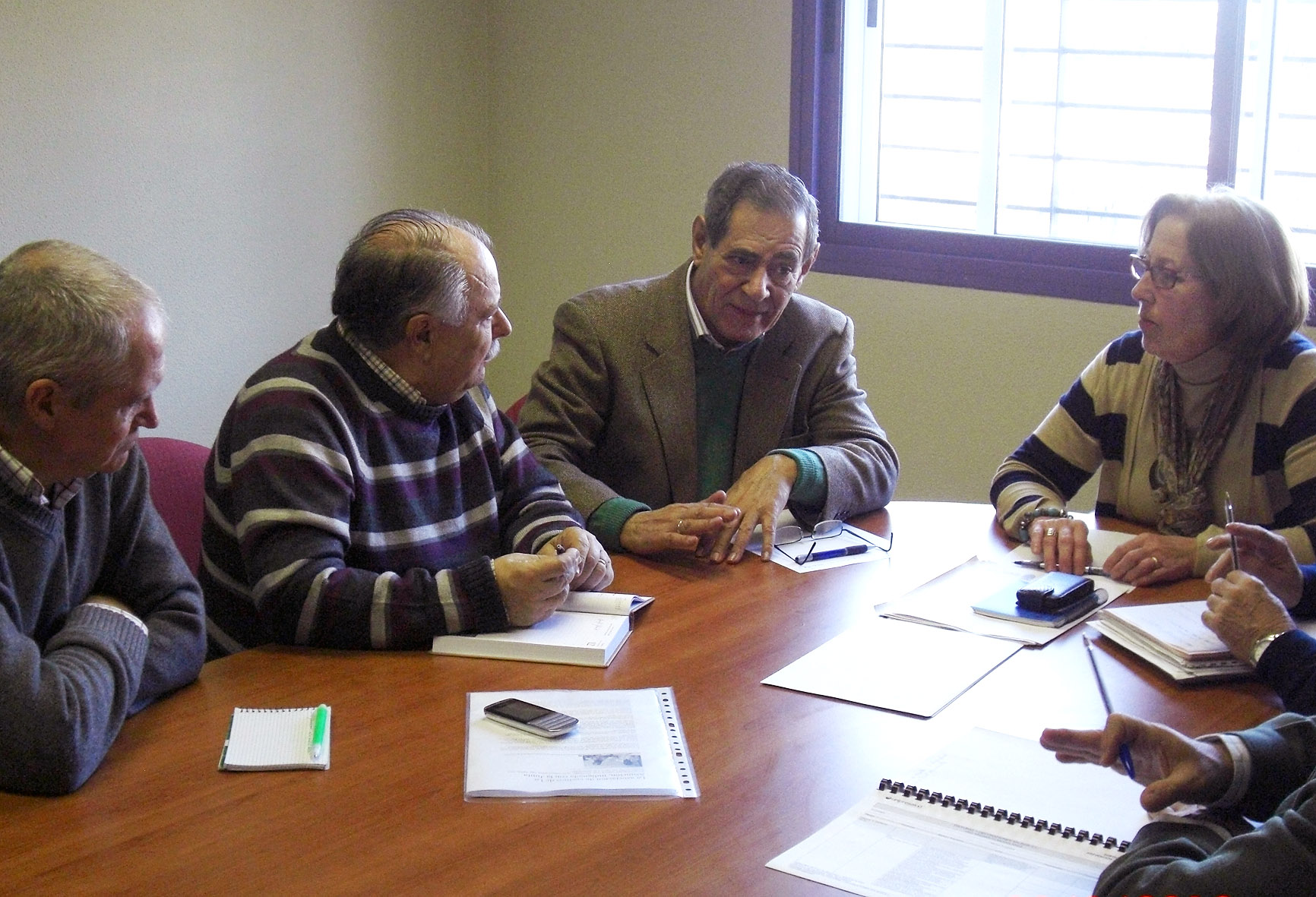 Reunión de María José Rúa y José Galvín con Solidaridad Reunión de María José Rúa y José Galvín con Solidaridad
