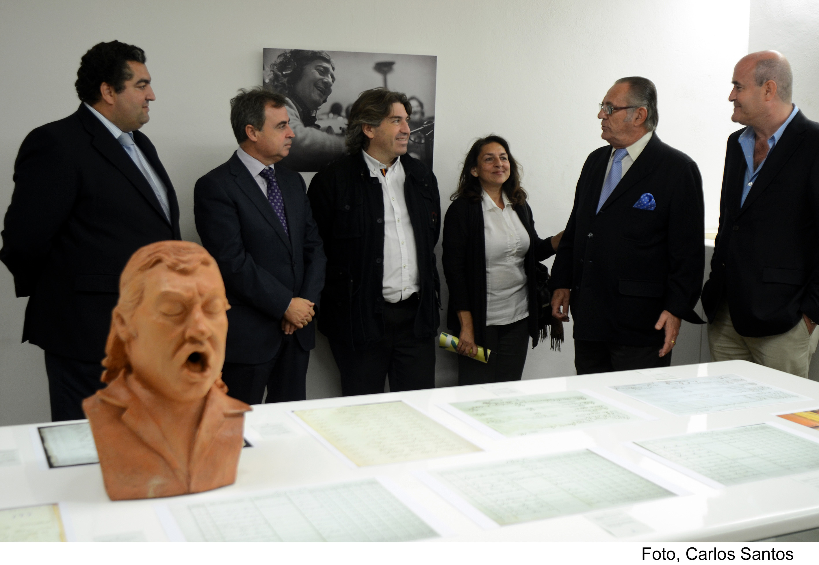 Imagen de la inauguración de la muestra "Imaginario flamenco: fotografía y documentos"