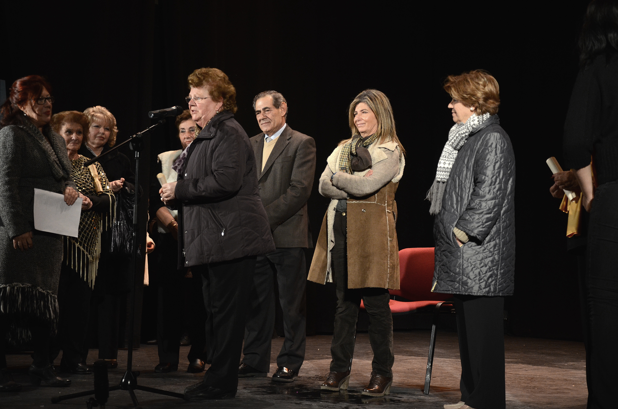 Un momento de la clausura de la muestra de coros de villancicos Un momento de la clausura de la muestra de coros de villancicos